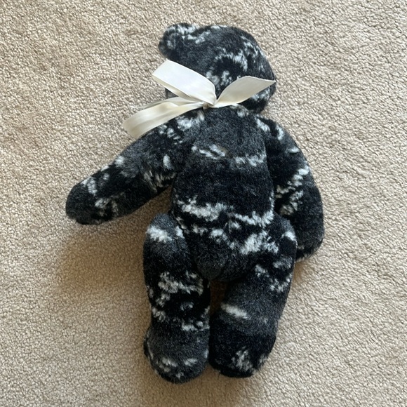 Black & White Teddy Bear Plush Toy - Picture 5 of 7